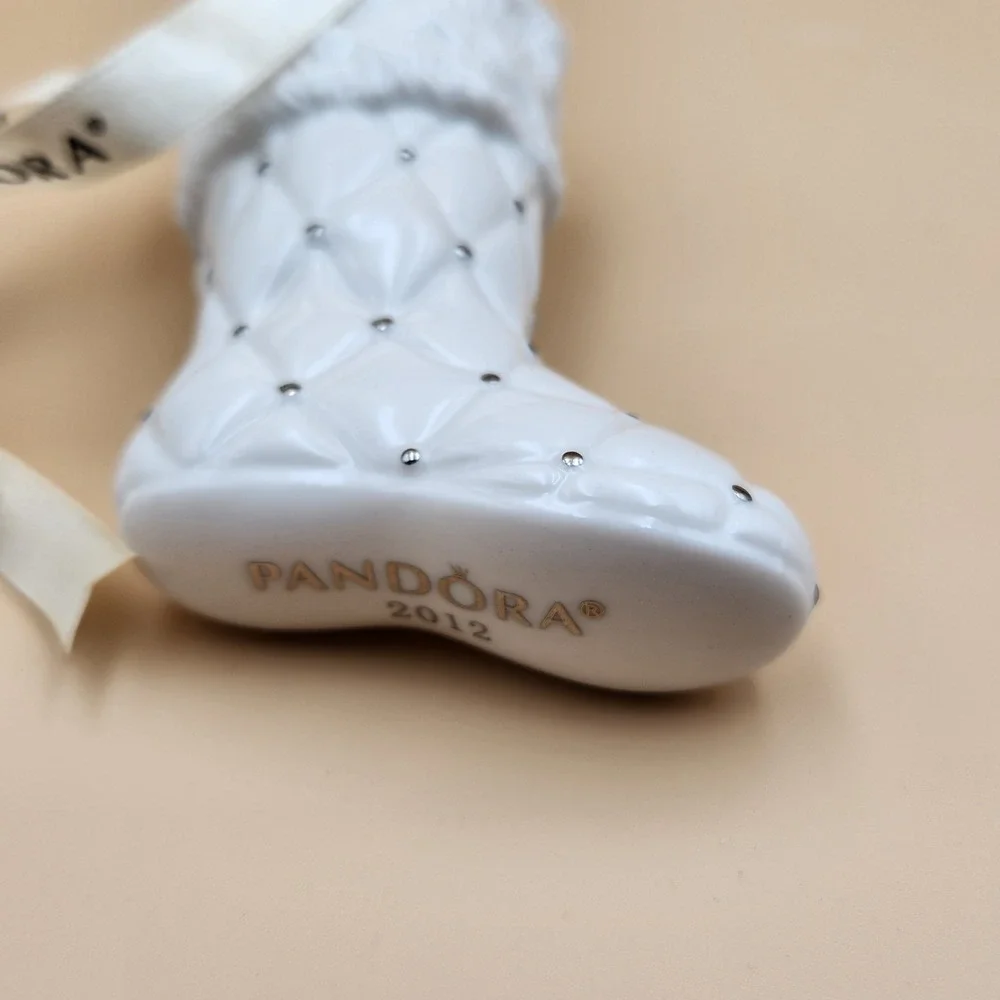 Pandora 2012 Christmas Stocking Porcelain Ornament Limited Edition With Box